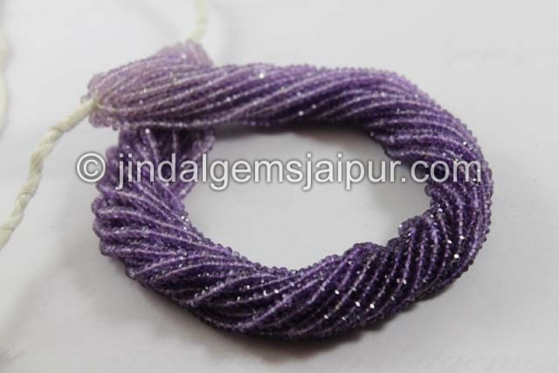 Amethyst Shaded Faceted Roundelle Beads